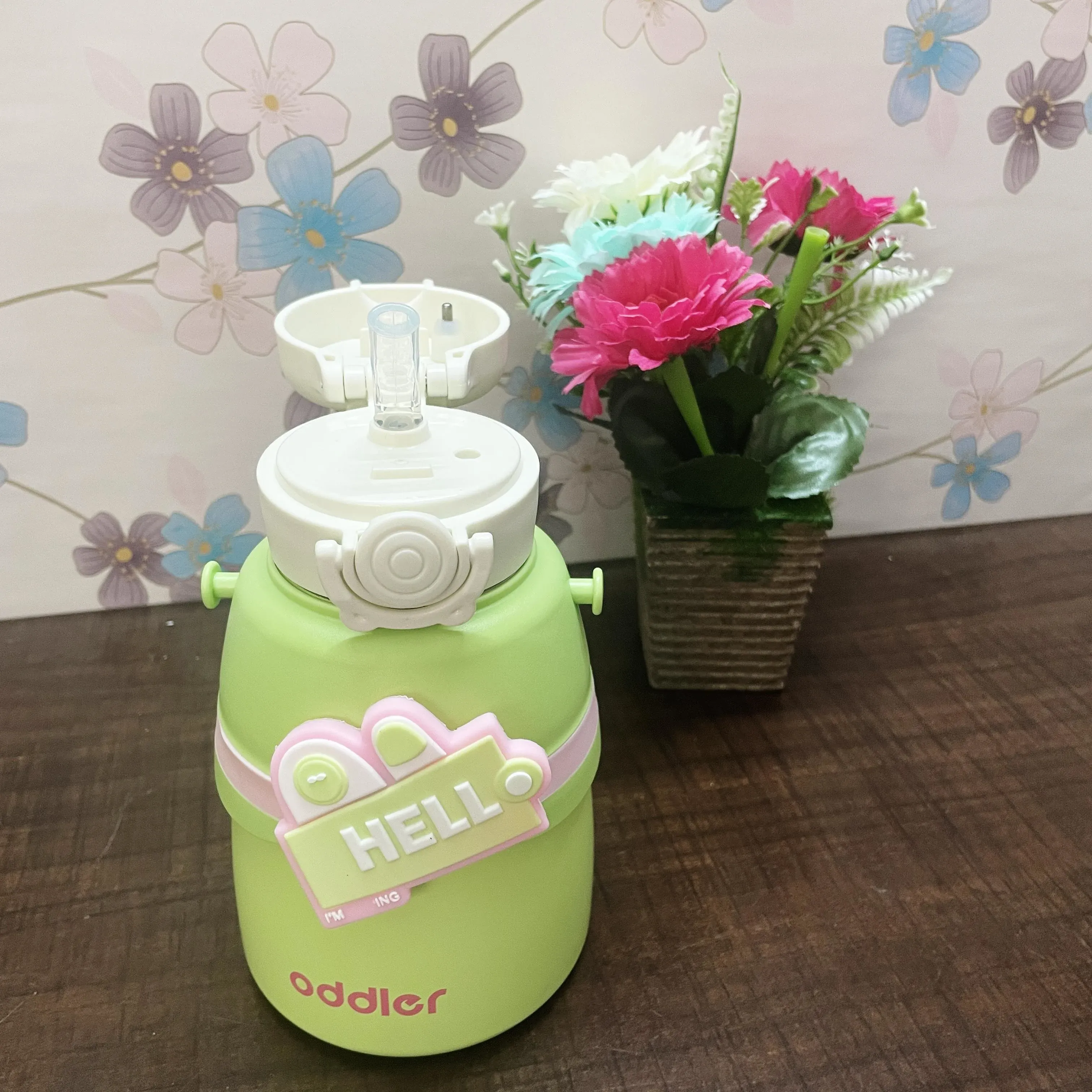 500ml Insulated Sipper-hello-PK33 | Peekaboo Kids Mart