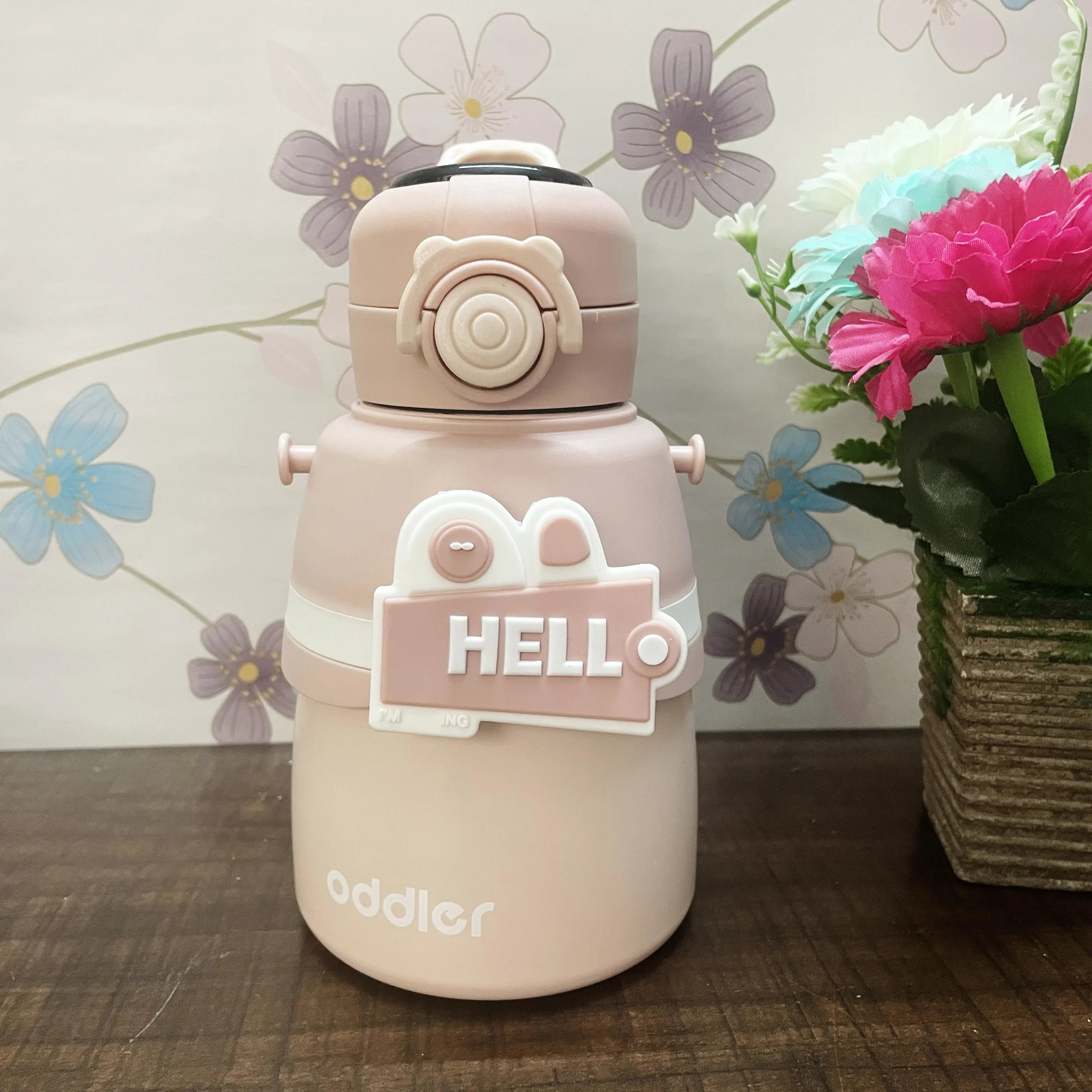 500ml Insulated Sipper-hello-PK33 | Peekaboo Kids Mart