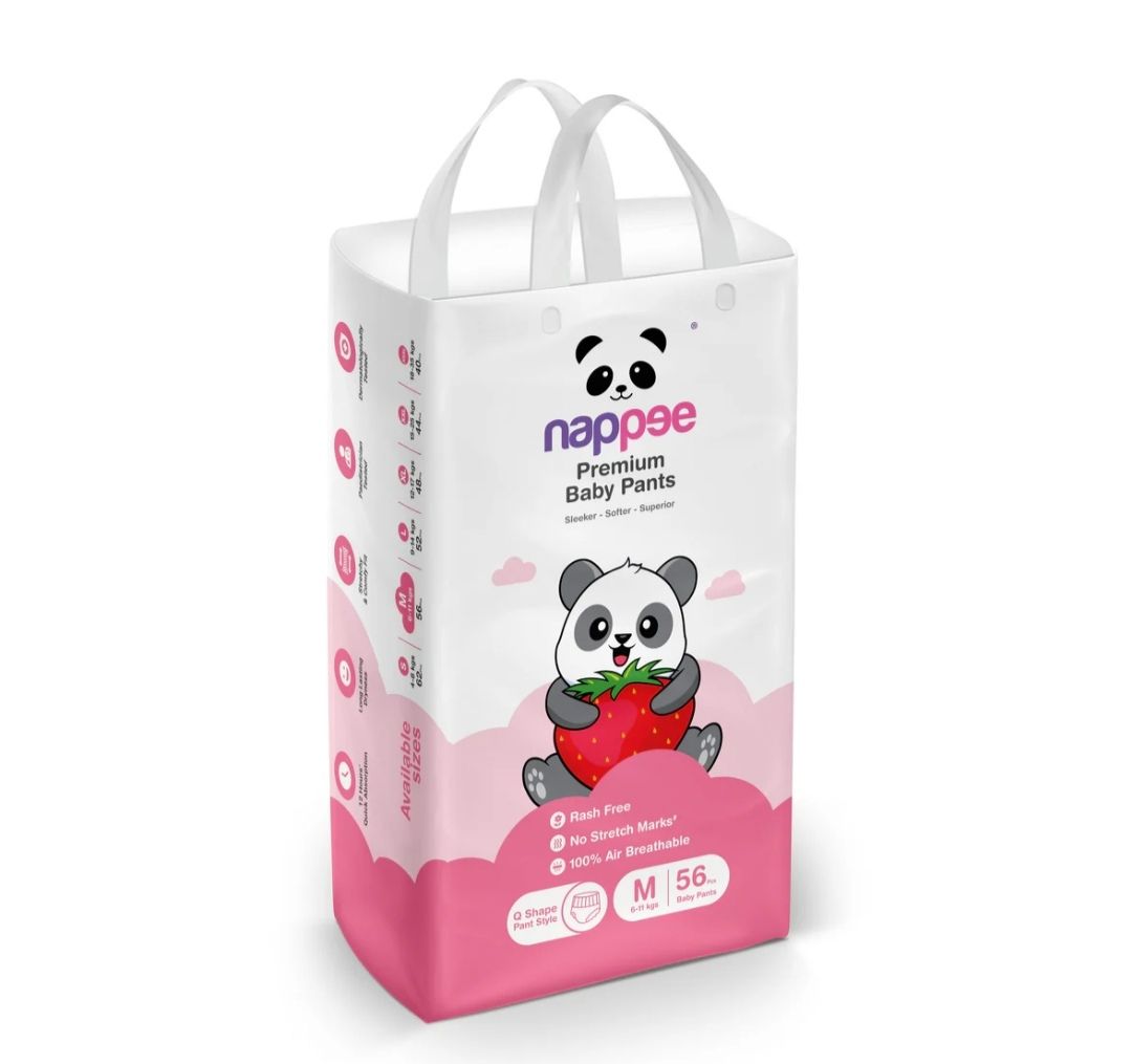 Trial Nappee diaper medium PANT (10pcs)  – BABY DIAPERS | Peekaboo Kids Mart
