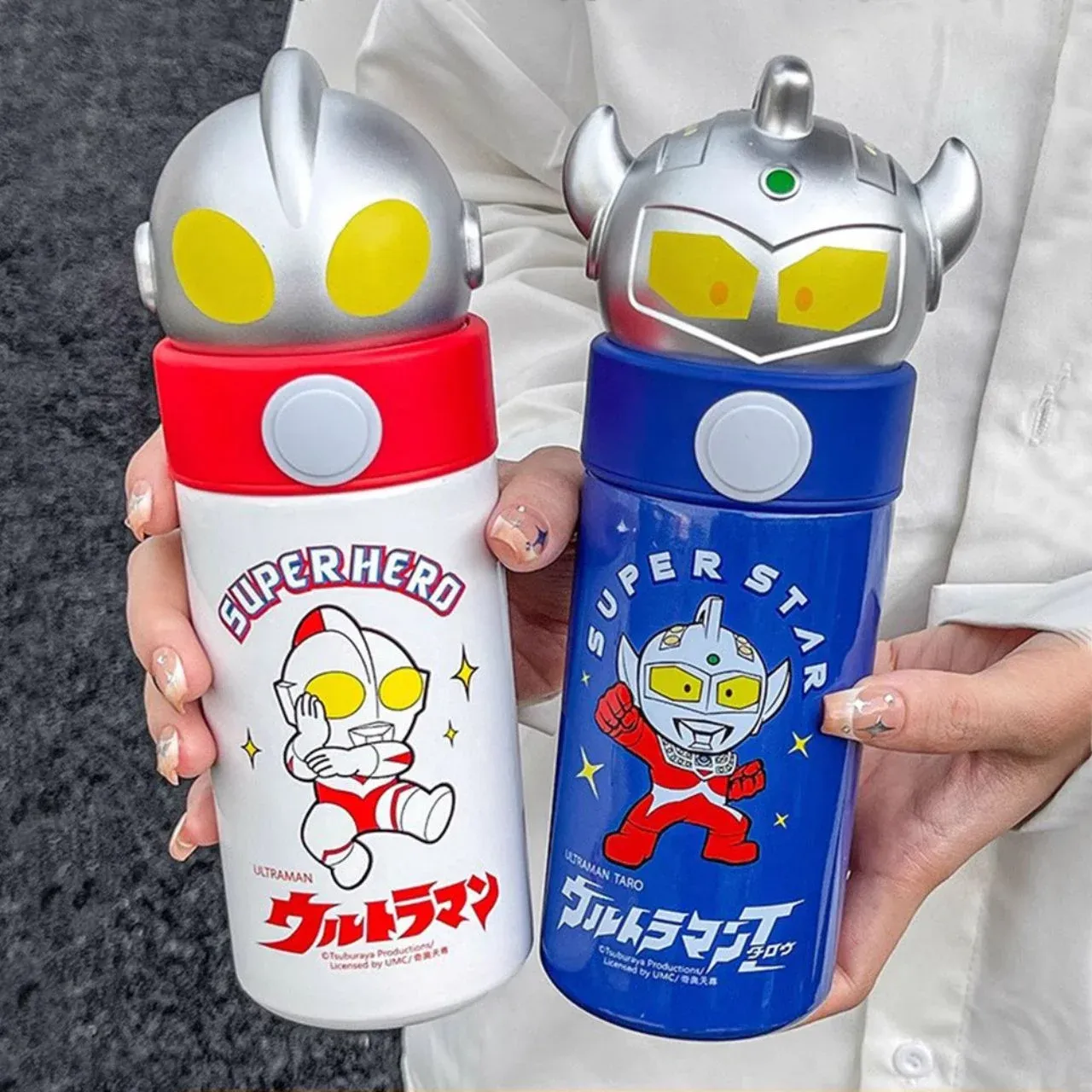 500ml Ins. Kids Superhero bottle with lid(wide open mouth)-pk42 | Peekaboo Kids Mart